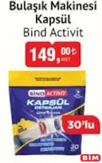 BİND ACTİVİT BULAŞIK MAKİNESİ KAPSÜL 30'LU